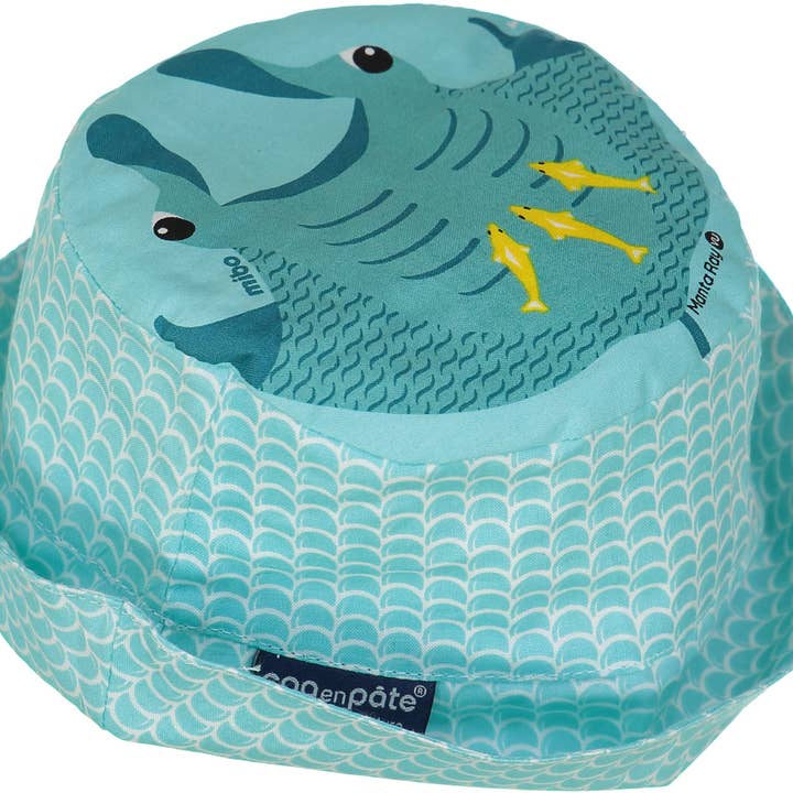 Chapéu Bob infantil em algodão biológico - Raia Manta por atacado de Coq En Pate