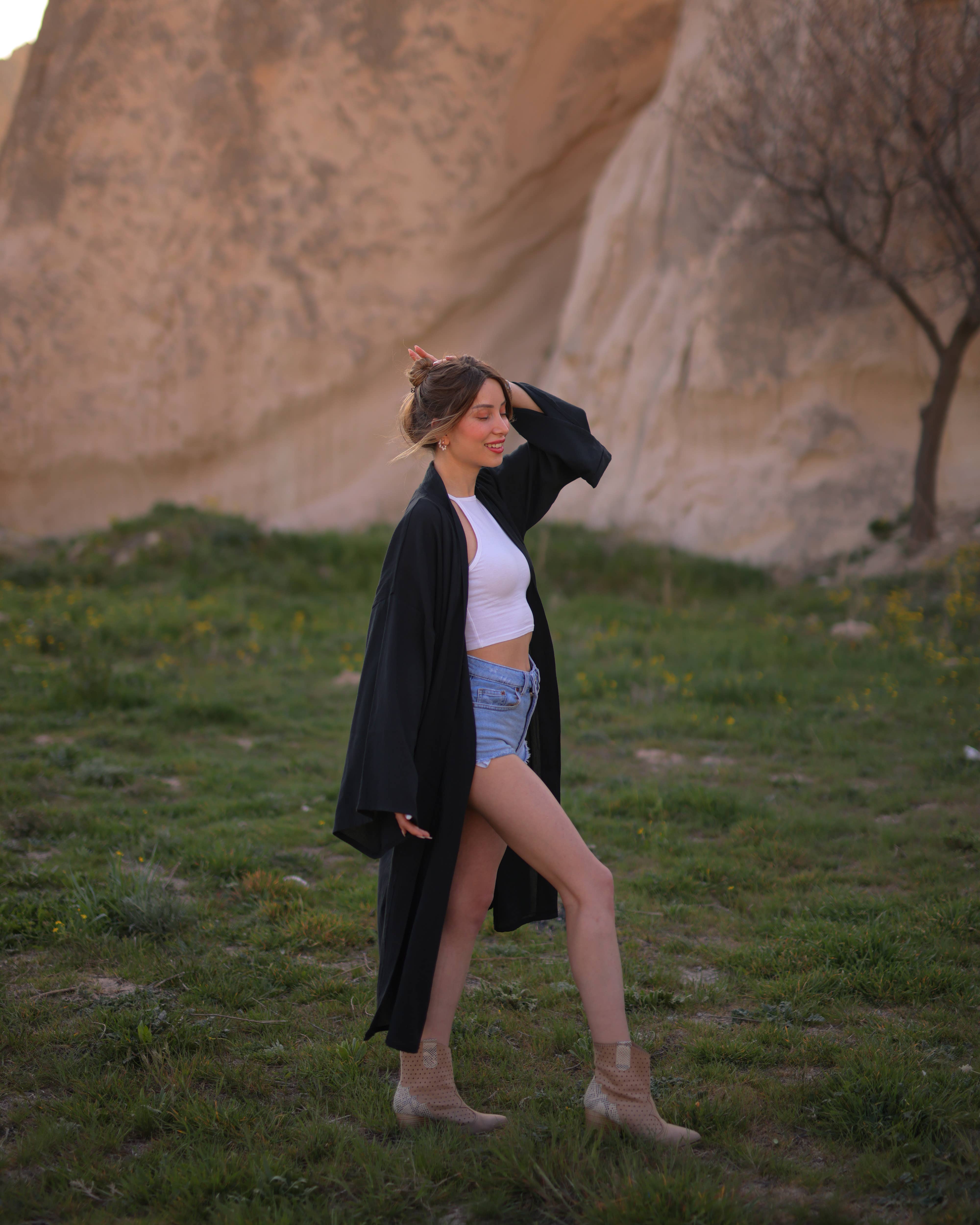 Moa - Wholesale Strandvestje/Strandjurk/Strandtuniek - Dames - Evil Eye strandkimono van 100% Turks katoen3