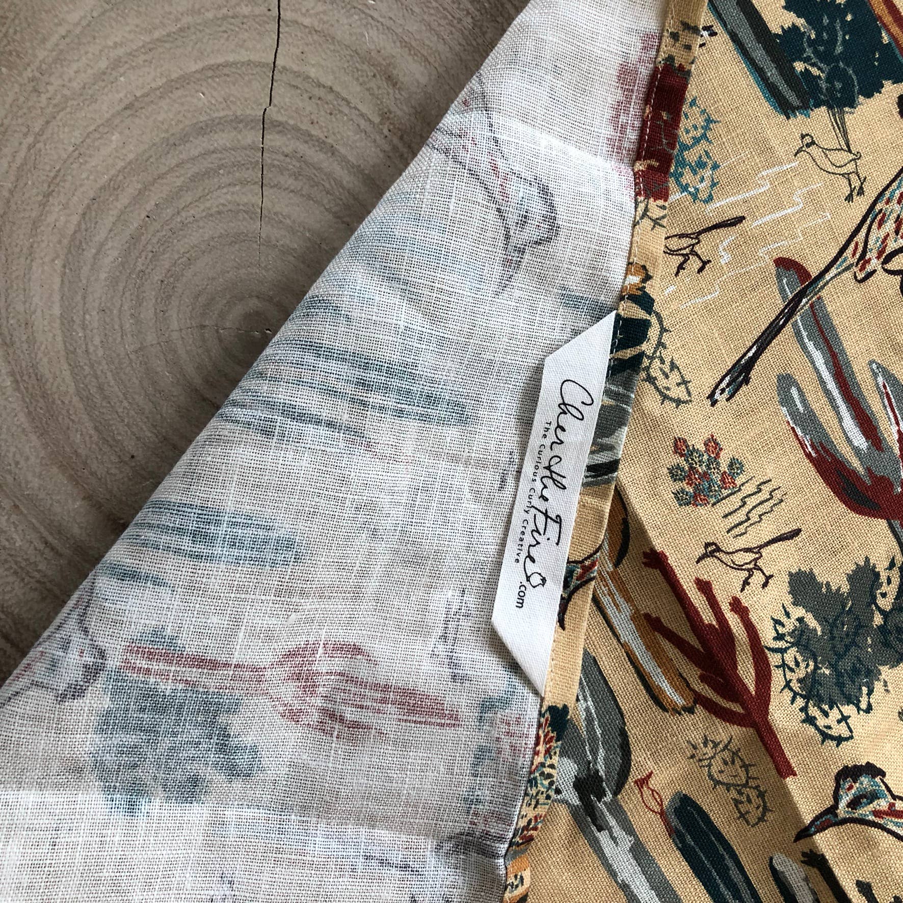 Cher the Fire - Wholesale Tea Towel - Linen Tea Towel, Roadrunner's Quest - Southwest4