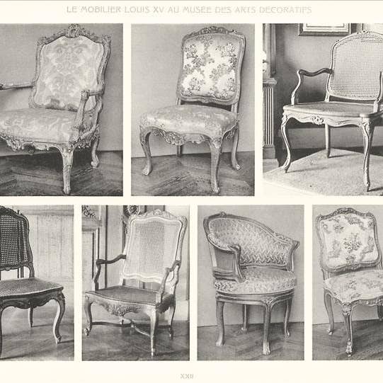 Art Print DA-730 Seven Chairs for wholesale by Found Image Press