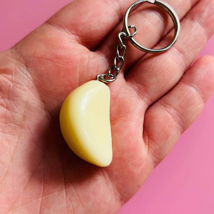 Alien Bratz - Wholesale Keychain - Unisex - Garlic Keychain Weird Keychain Food Keychain Funky Keychain