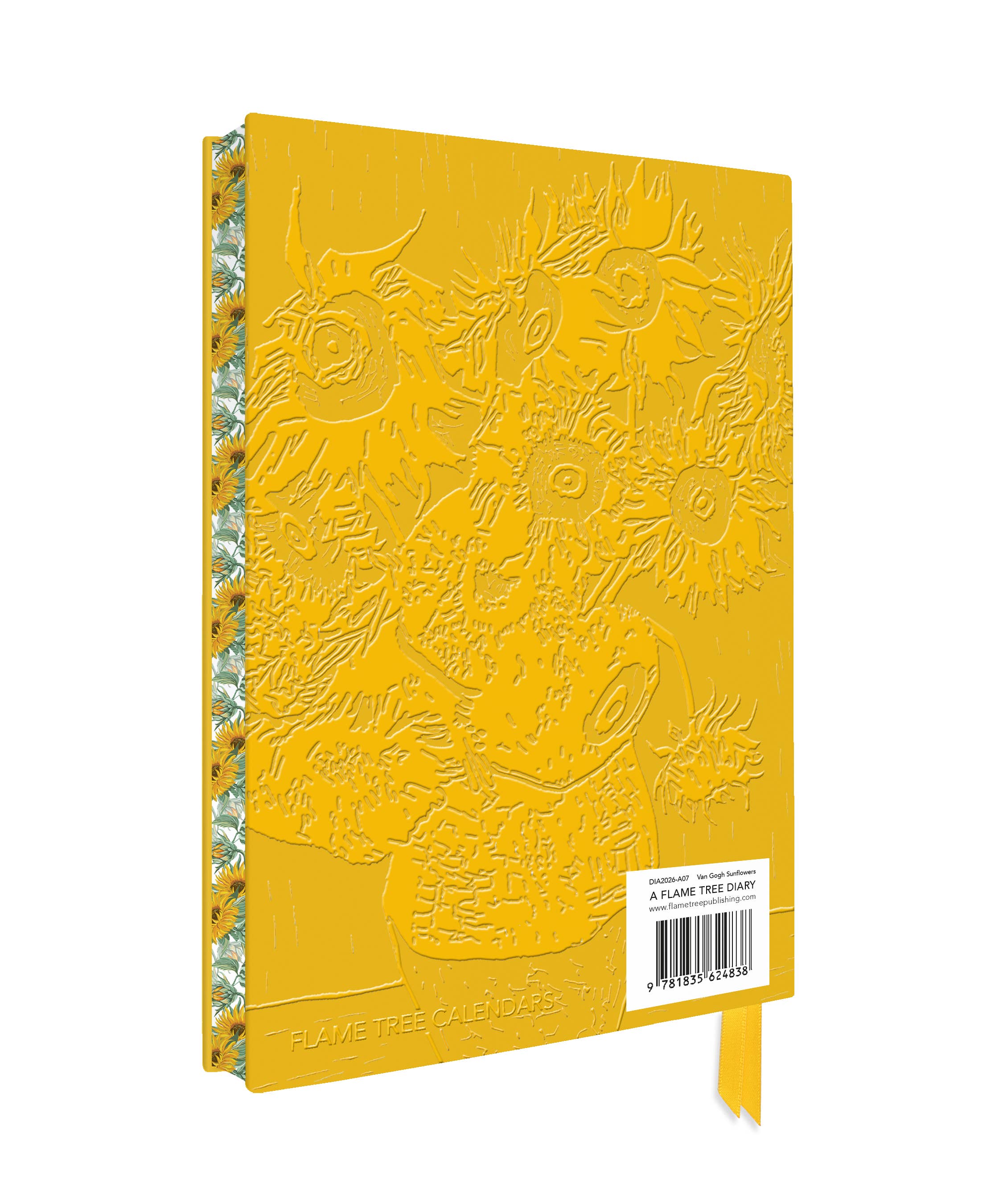 Flame Tree Gift – wholesale Journal/diary – Vincent van Gogh: Sunflowers 2026 Artisan Art Vegan Leather 4