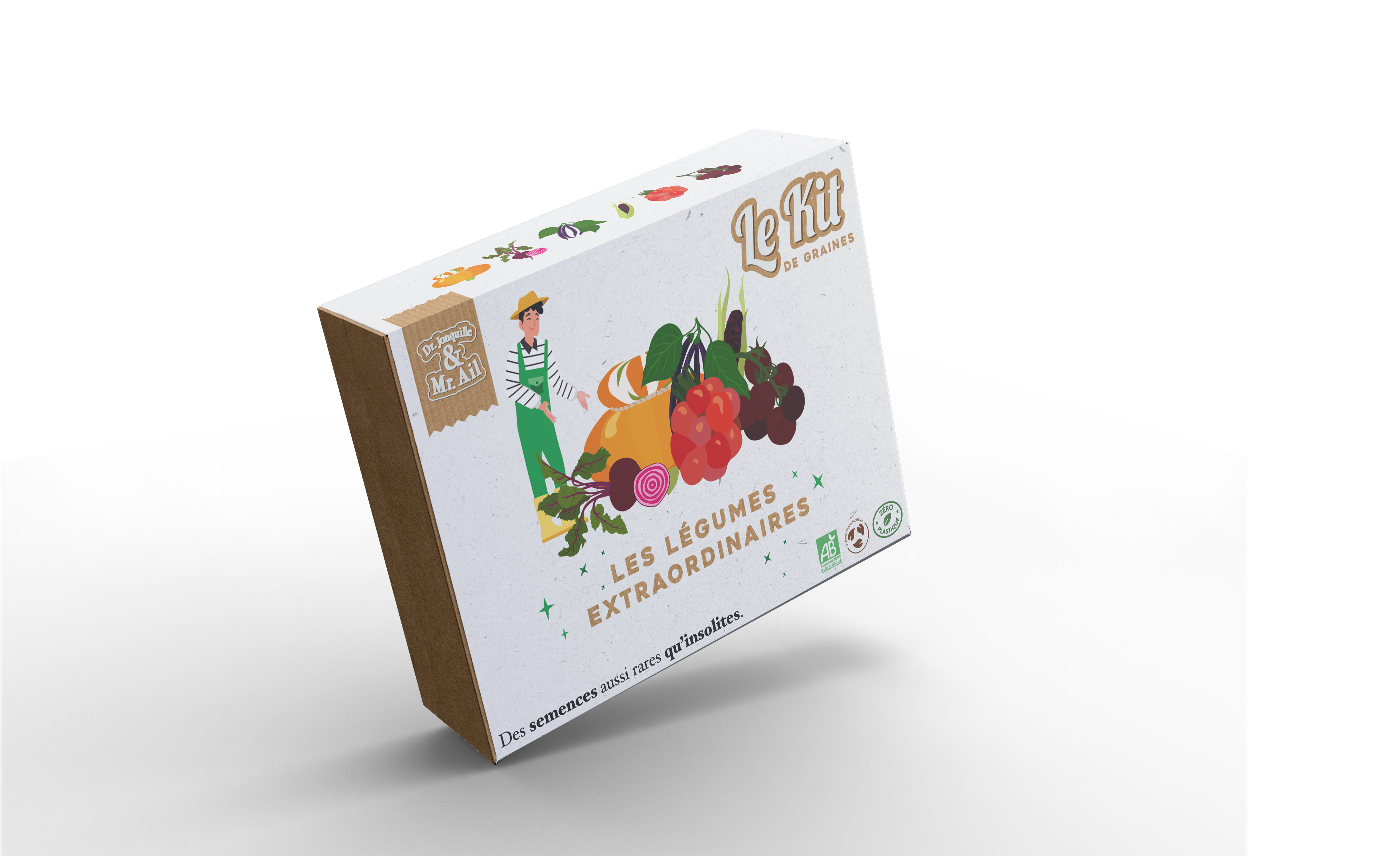 Dr. Jonquille & Mr. Ail - Wholesale Plant Seeds - The Extraordinary Vegetables - Themed Gardening Kit2