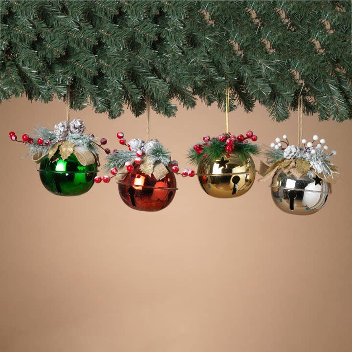 Promos 6.3"H Metal Jingle Bell Orname for wholesale by The Gerson Companies
