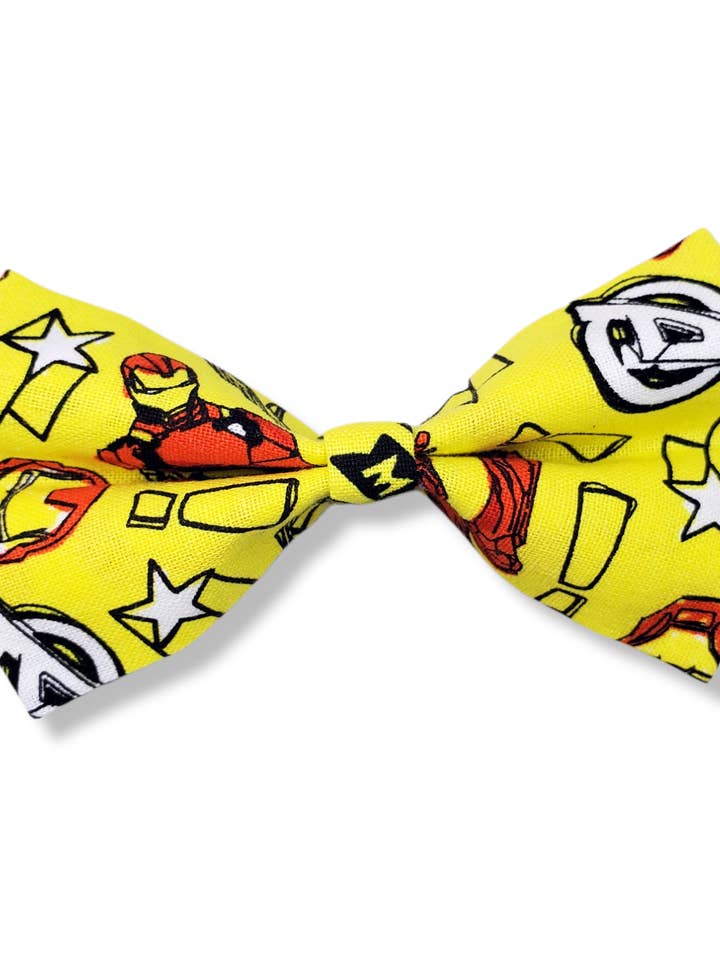 Iron Man Bow for wholesale by Pawtastic Attire