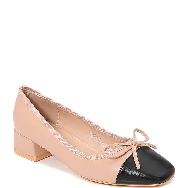 2 TONE BALLERINA SALTO BAIXO 12 PARES, MARIE 12 por atacado de JOIA ACCESSORIES