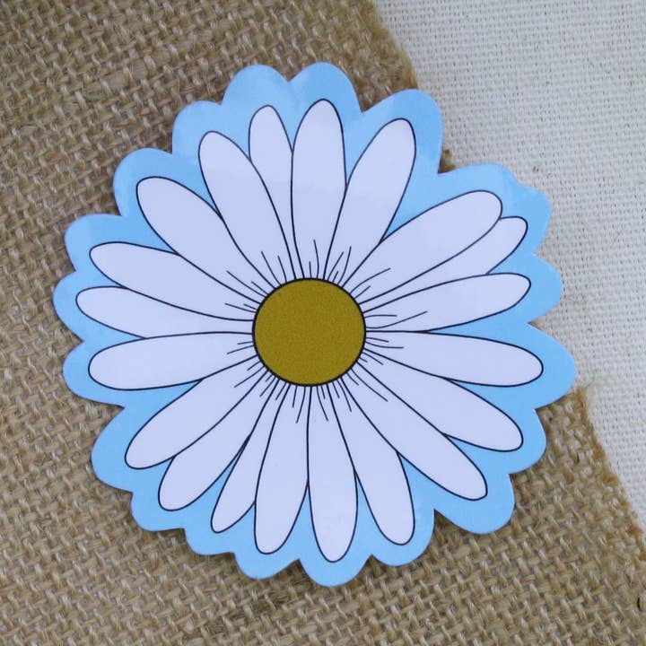 Daisy Sticker, 3 x 3 inches for wholesale by H&L Craft Co