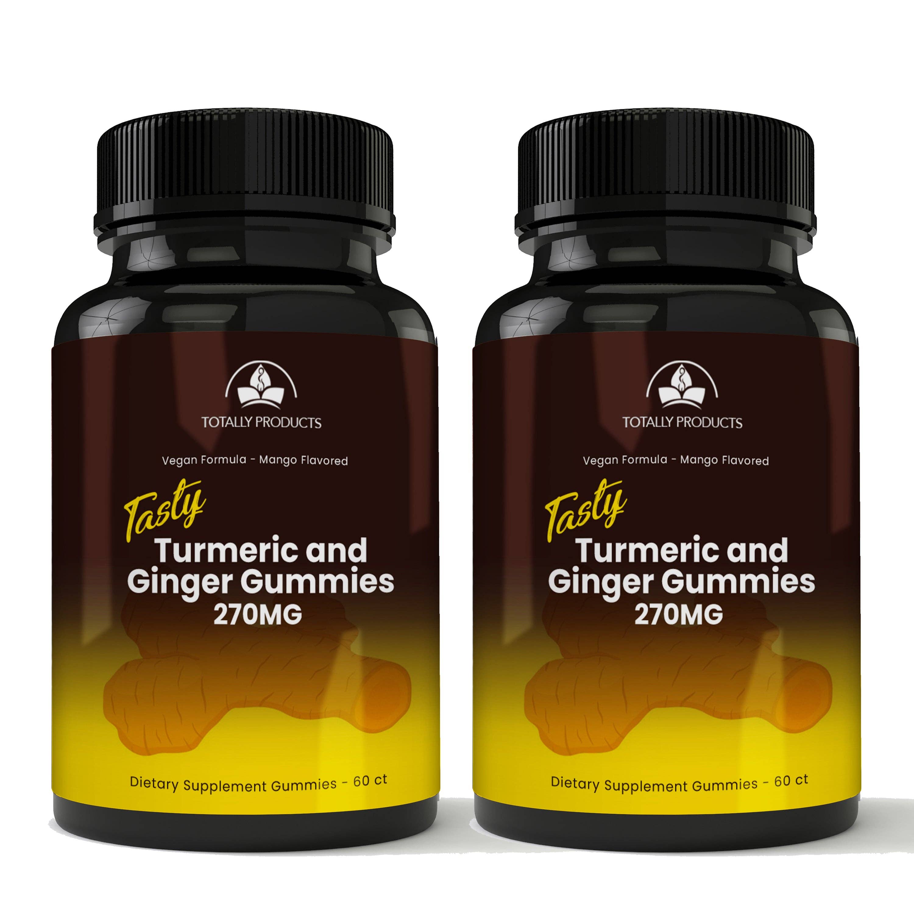 Totally Products - Wholesale Oral Supplement/Vitamin - Totally Products Adult Turmeric & Ginger Gummies with C3 Complex (120 count)0