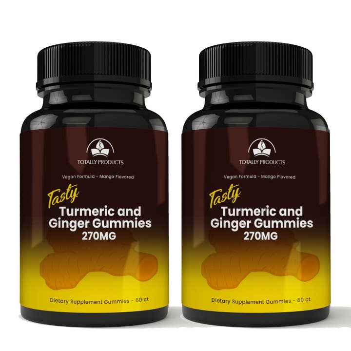 Totally Products - Wholesale Oral Supplement/Vitamin - Totally Products Adult Turmeric & Ginger Gummies with C3 Complex (120 count)