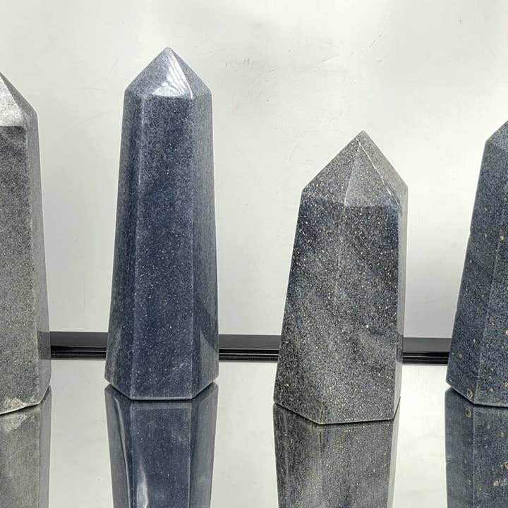 Large Lazulite Crystal Prism / Towers 700-900g for wholesale by Distinction Crystals