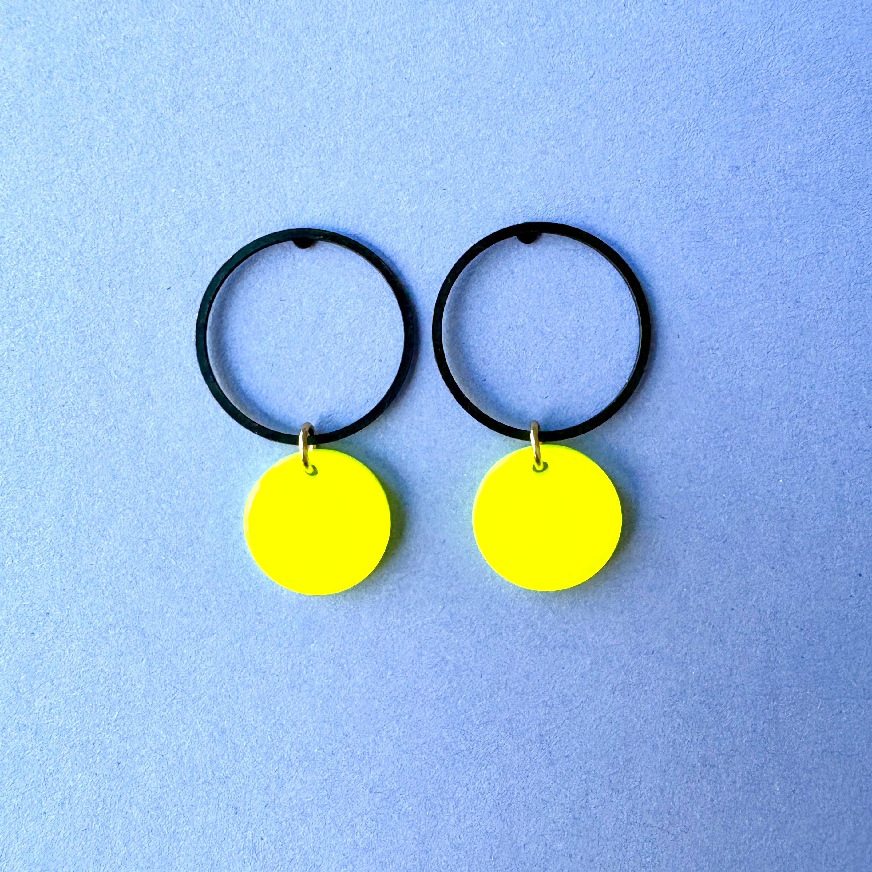 Hermoosa - Wholesale Dangle Earrings - Statement Earrings *NEON CIRCLE*0