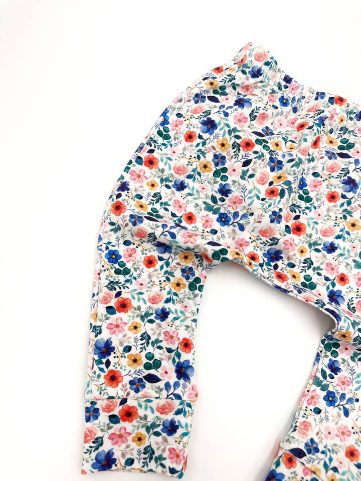 Leggings Florais Dainty Branco por atacado de ClayBearOfficial