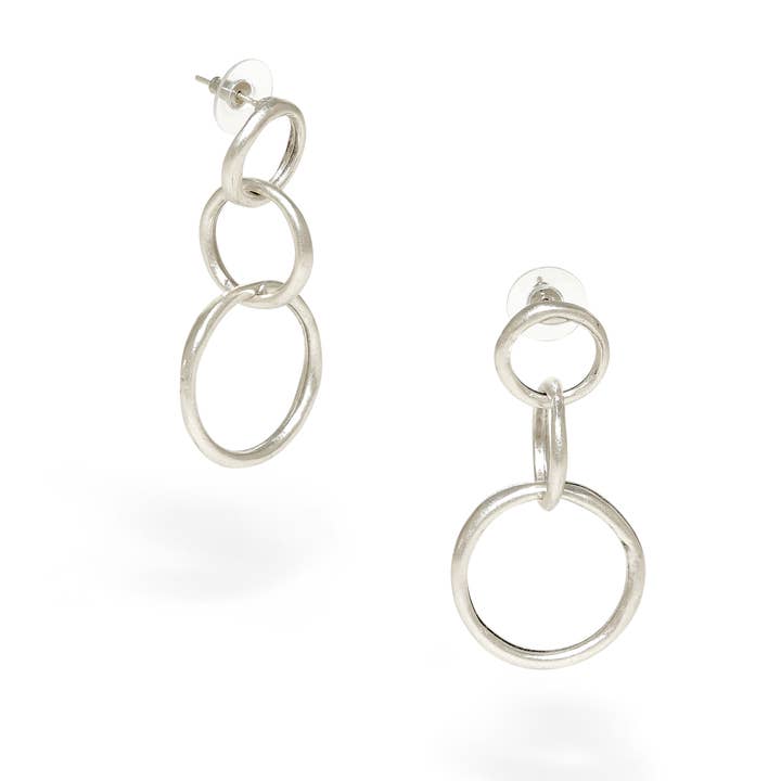 Chanour - Wholesale Dangle Earrings - Handmade Pewter Earrings - 24-3051