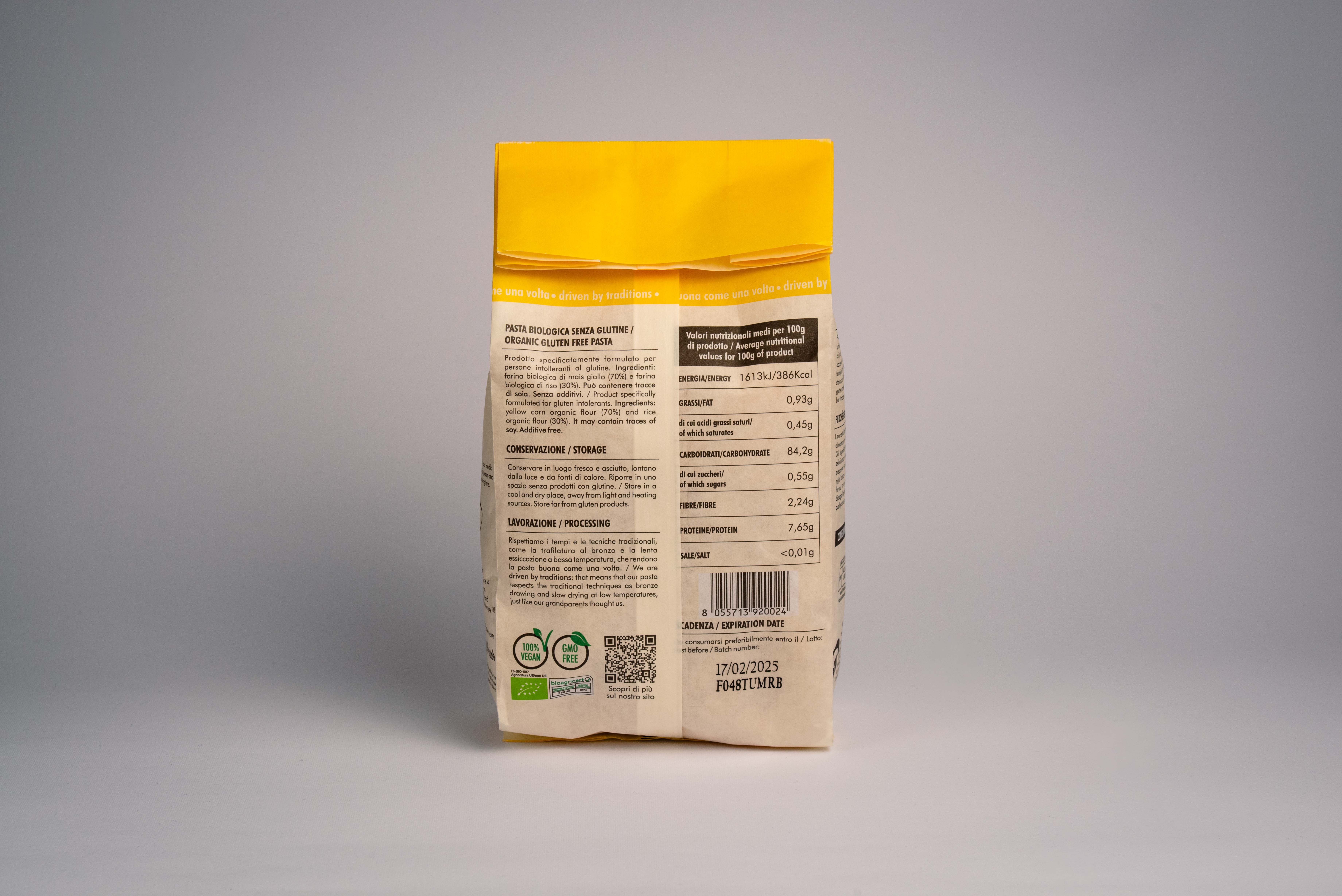 FOG – wholesale Pasta – HALF RIGATONI YELLOW CORN AND RICE3