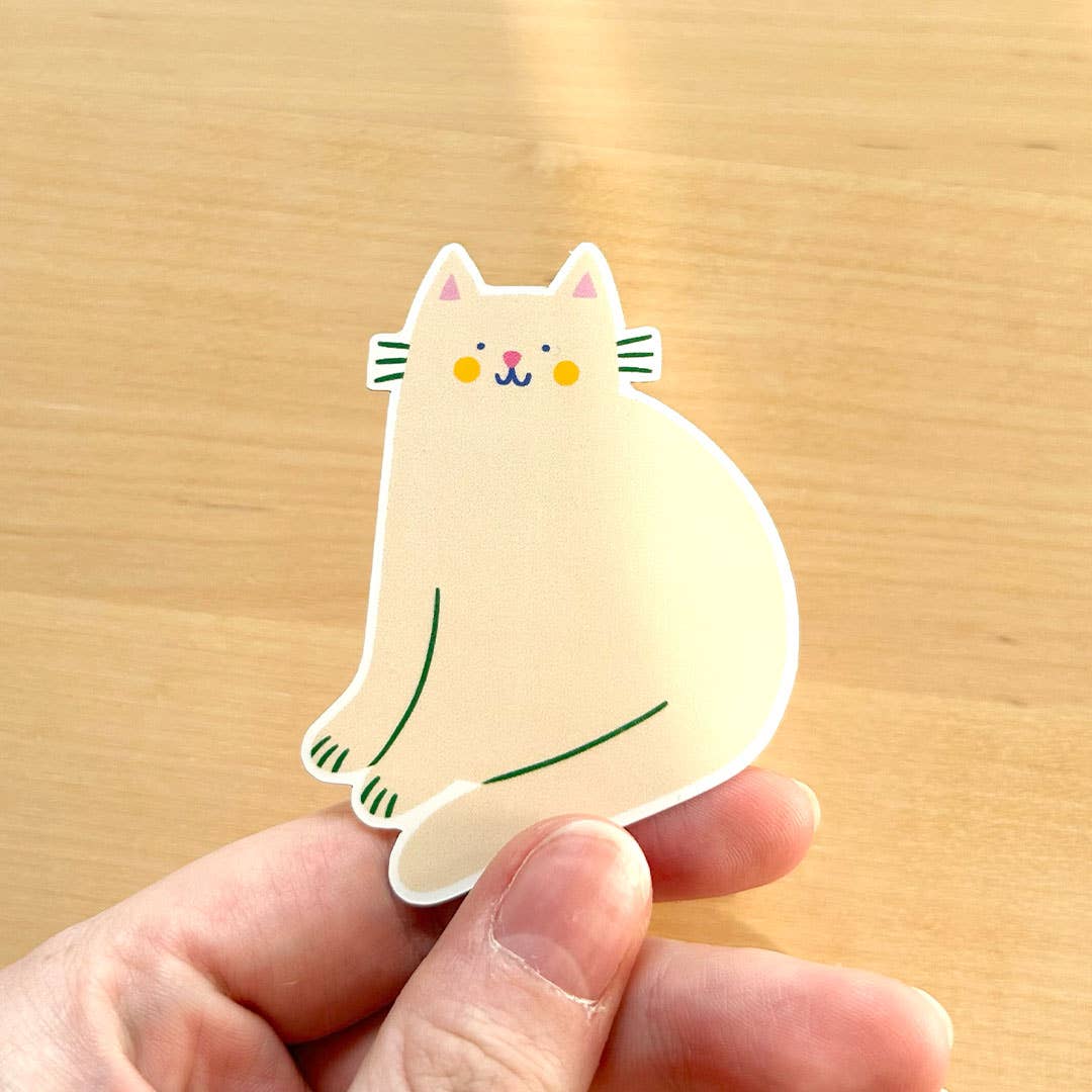 Marylou Chalon - Wholesale Sticker - Autocollant Chat blanc