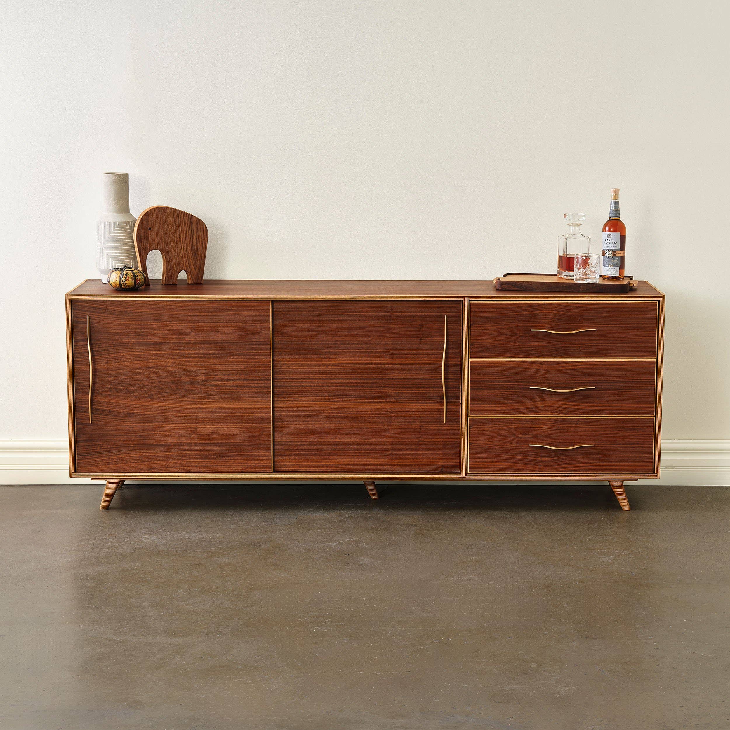 Relic Modern™ | Furniture & Objects - Wholesale Sculpture - Modern Minimalist Walnut Wood Elephant Sculptures - 3 Sizes4