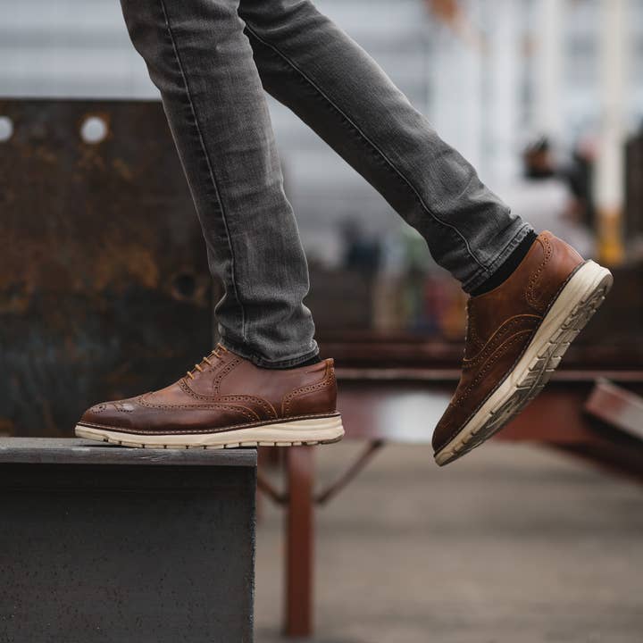 PROXON PREMIUM WORKWEAR - Wholesale Oxford Shoes - Men's - STEEL TOE OXFORD SHOE VOLTA AMBER