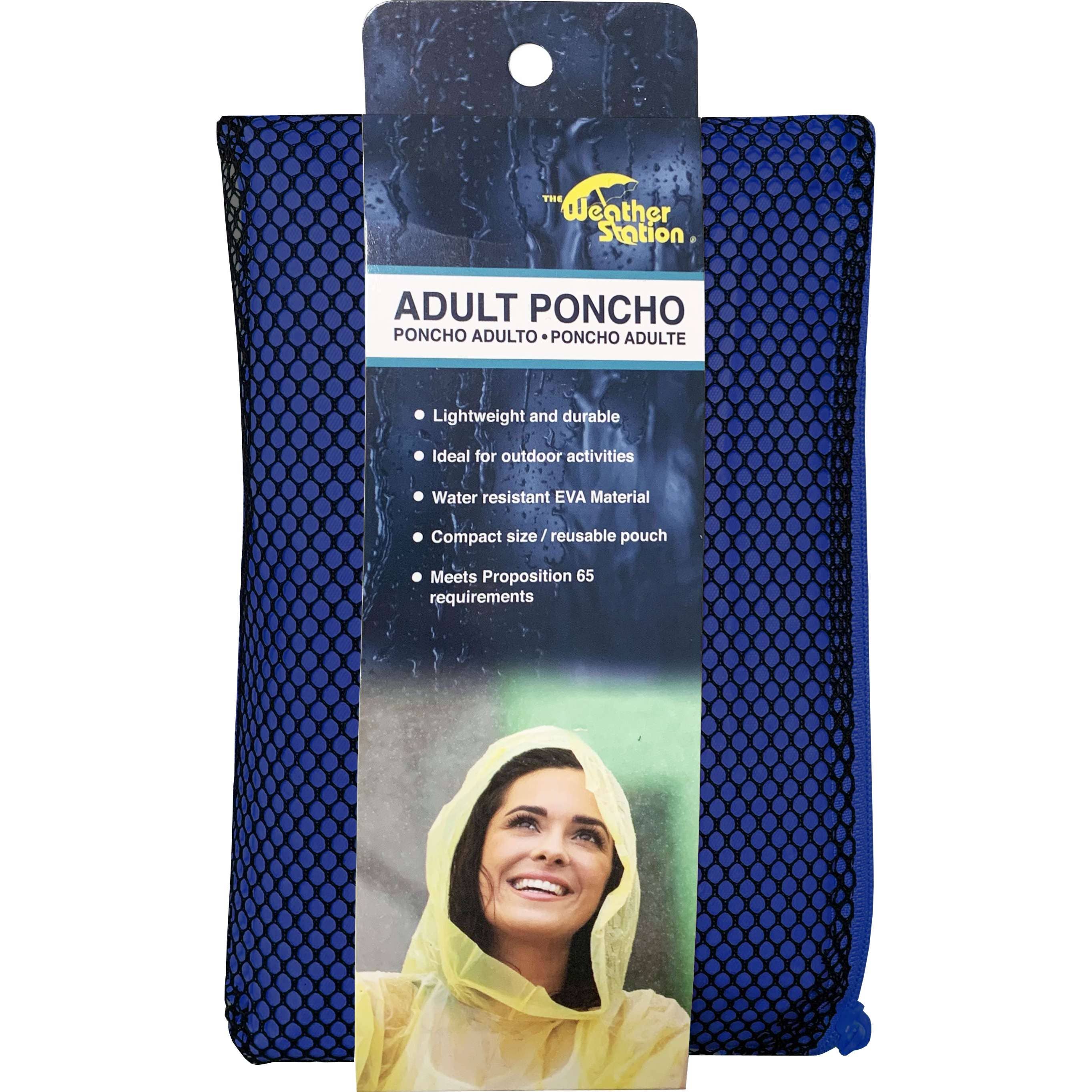 Chaby International - Vente Poncho – unisexe - Ponchos de pluie en EVA pour adulte avec capuche en couleurs vives assorties4