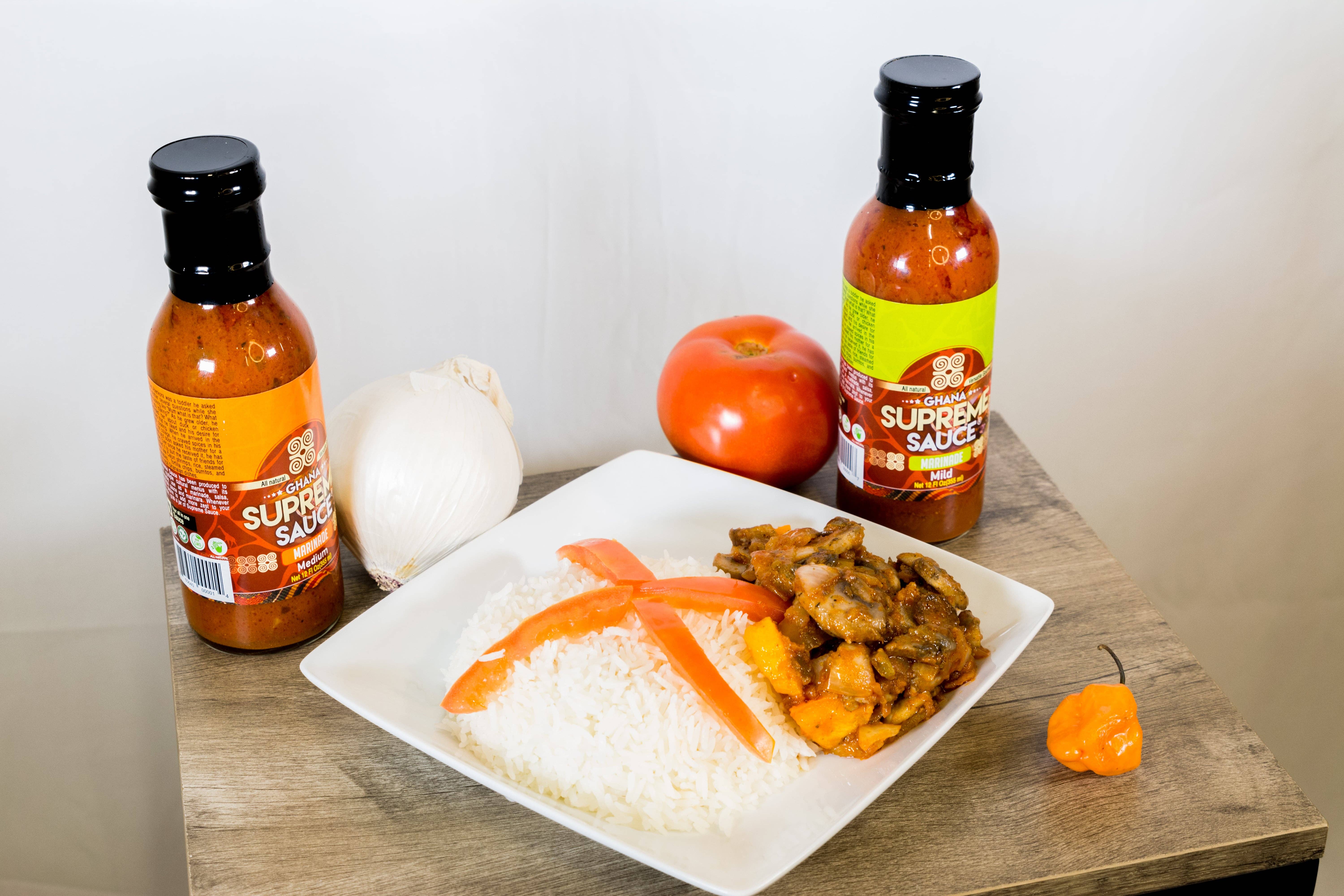 Ghana Supreme Sauce Marinade – wholesale Sås – Ghana Supreme Sauce- Marinad - Mild- Bas för Jollof R18