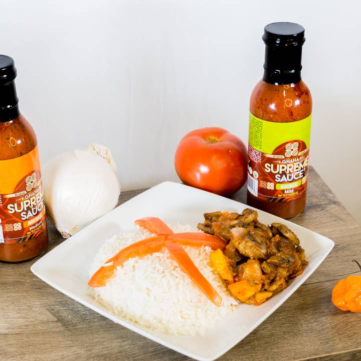 Ghana Supreme Sauce Marinade – wholesale Sås – Ghana Supreme Sauce- Marinad - Mild- Bas för Jollof R18