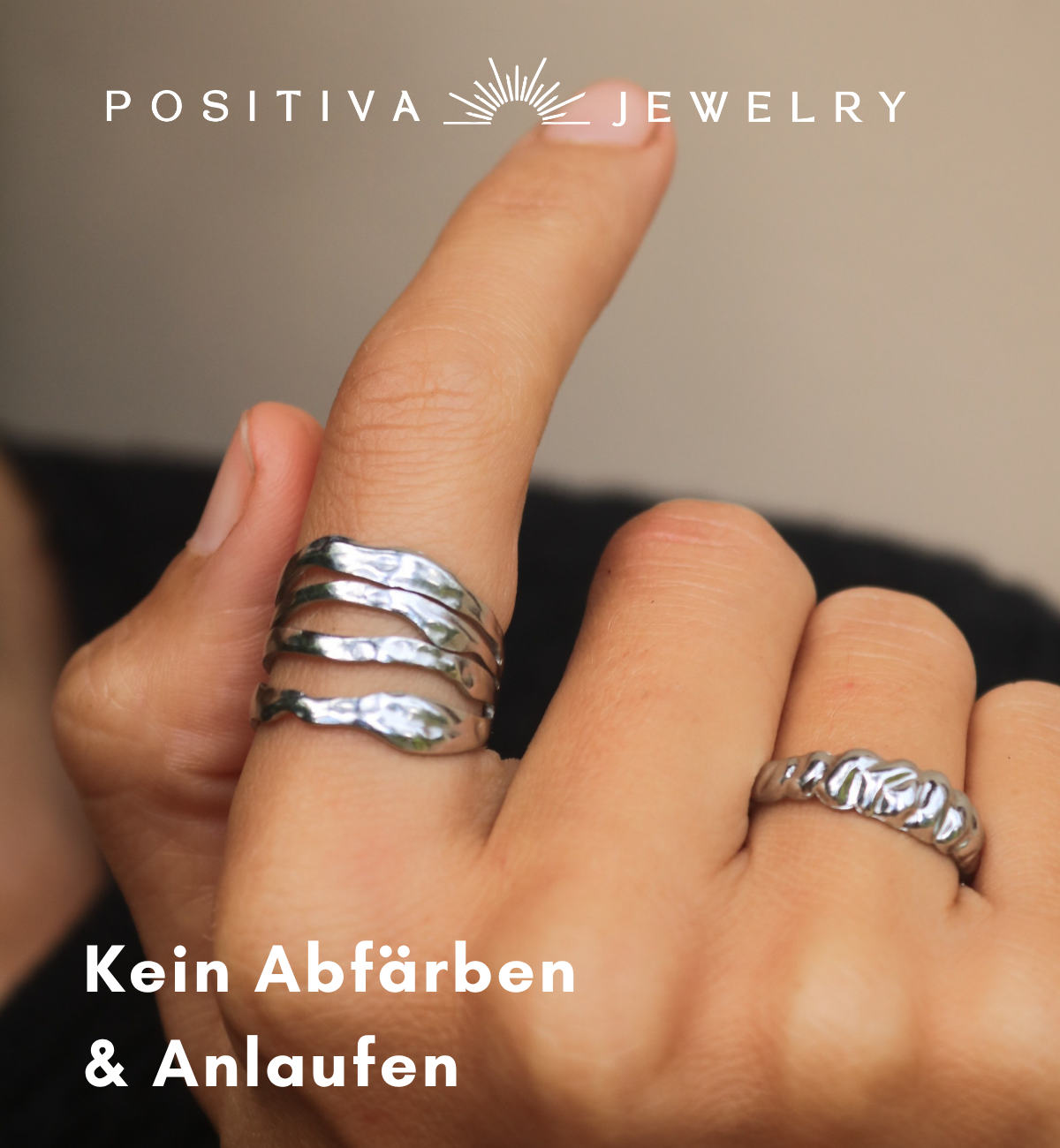 Positiva Jewelry – Großhandel Cocktail-/Statement-Ring – Wave Flow Ring10