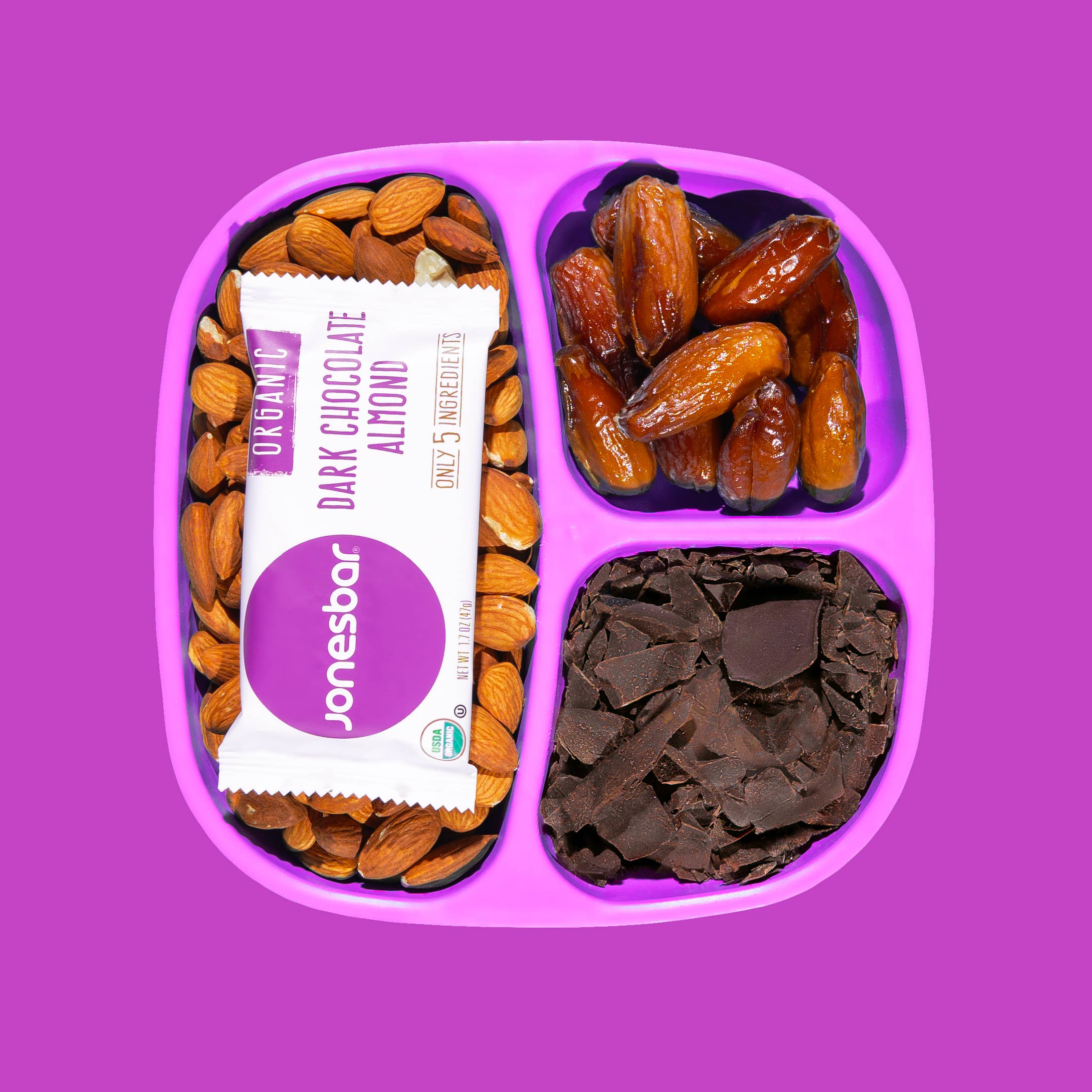 Jonesbar - Wholesale Snack Bar - JONESBAR Dark Chocolate Almond Organic Fruit & Nut Bar Vegan7