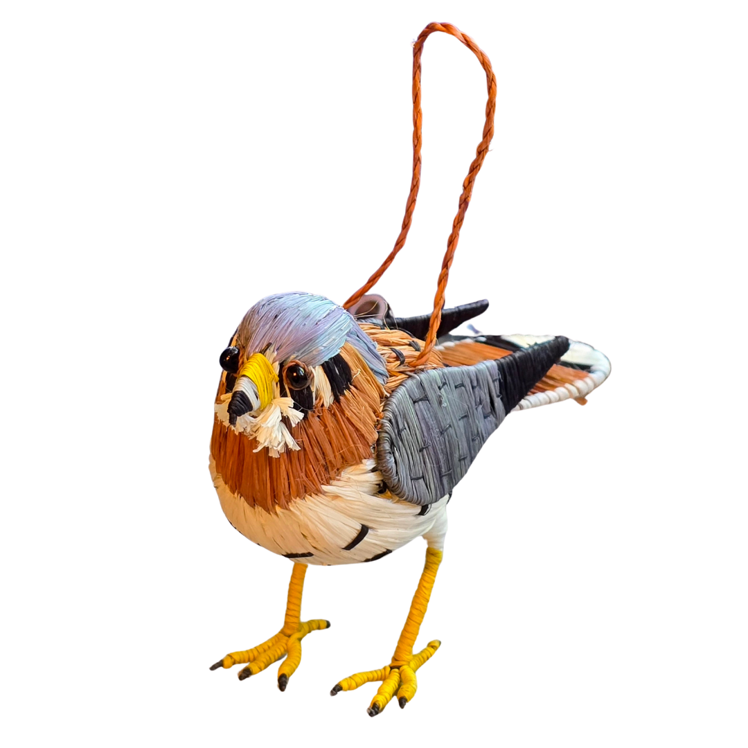 Amazon Ecology - Wholesale Ornament - KESTREL BIRD - FAIR-TRADE CHRISTMAS TREE ORNAMENT - WOVEN BY PERUVIAN AMAZON ARTISAN1