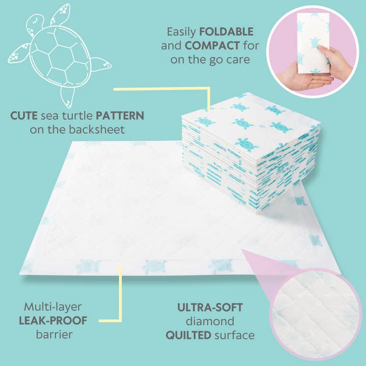 Vesta Baby - Wholesale Changing Mat/Pad - Baby - Baby Disposable Changing Pads - 65 Absorbent Waterproof Mats2