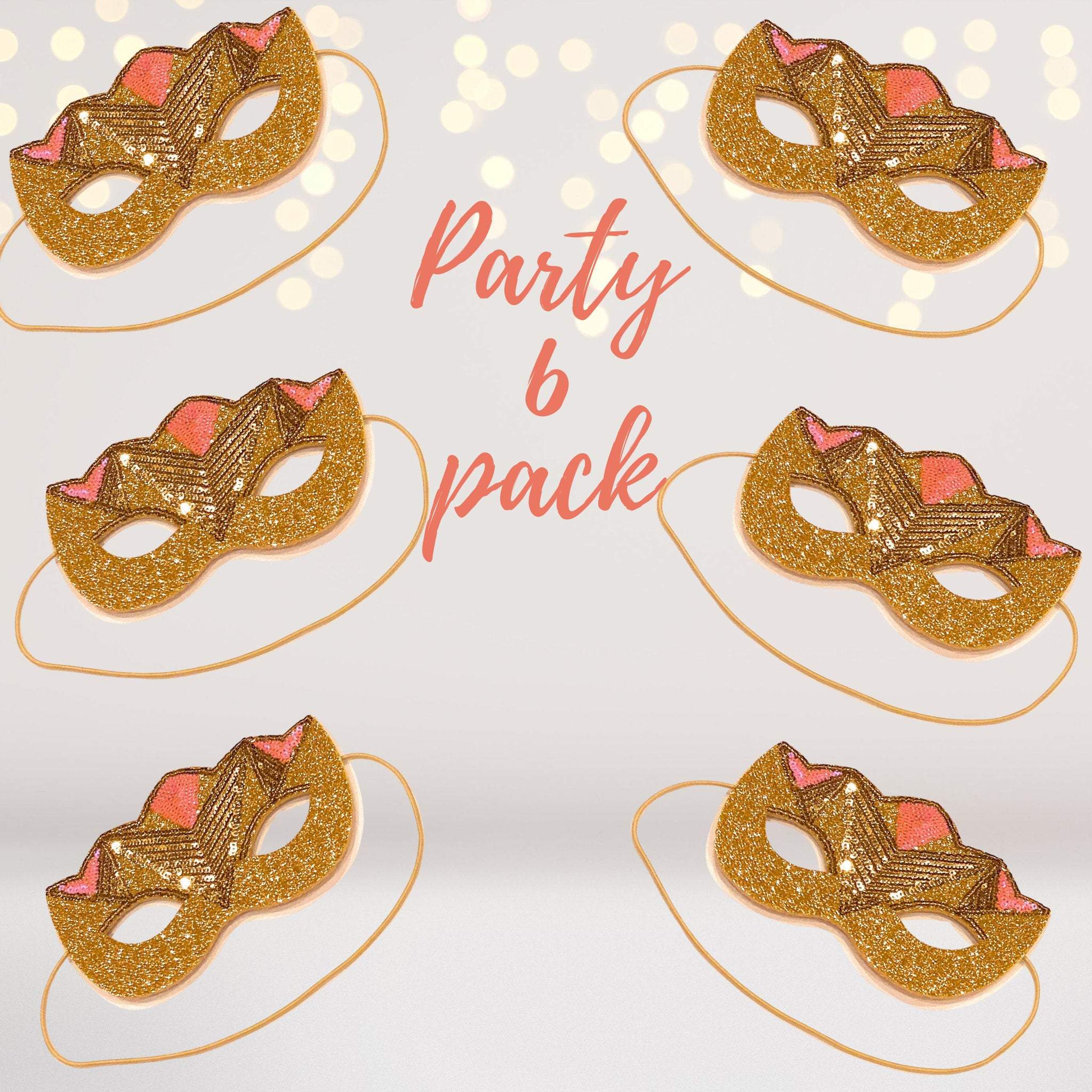 Chicky Chicky Bling Bling - Venta al por mayor Disfraz - Niños - Máscara dorada para niños, máscara de pájaro dorado, animal dorado5