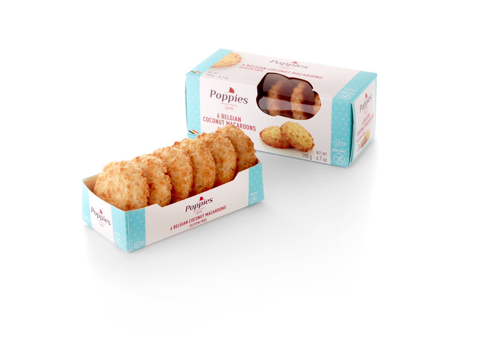 Gourmandise – Engroshandel Cookie – Kokosnøddevalmuer - Glutenfri - 190g1