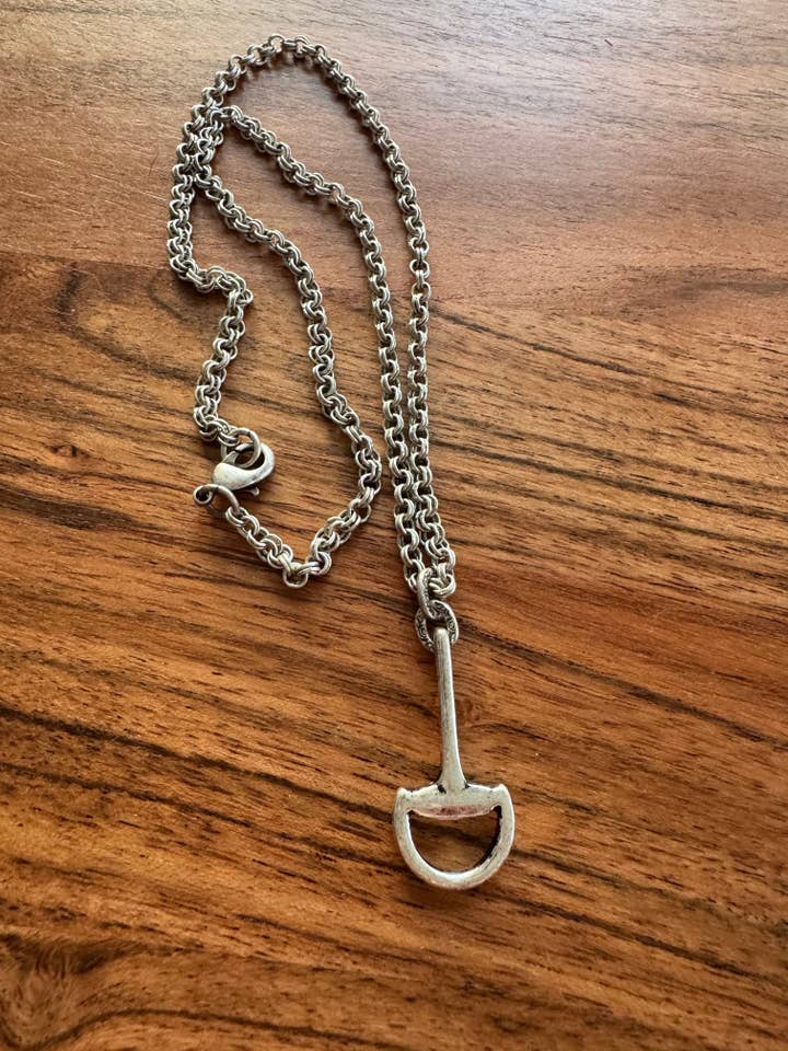 Back in the Tack Bit Necklace for wholesale by Loulu Designs