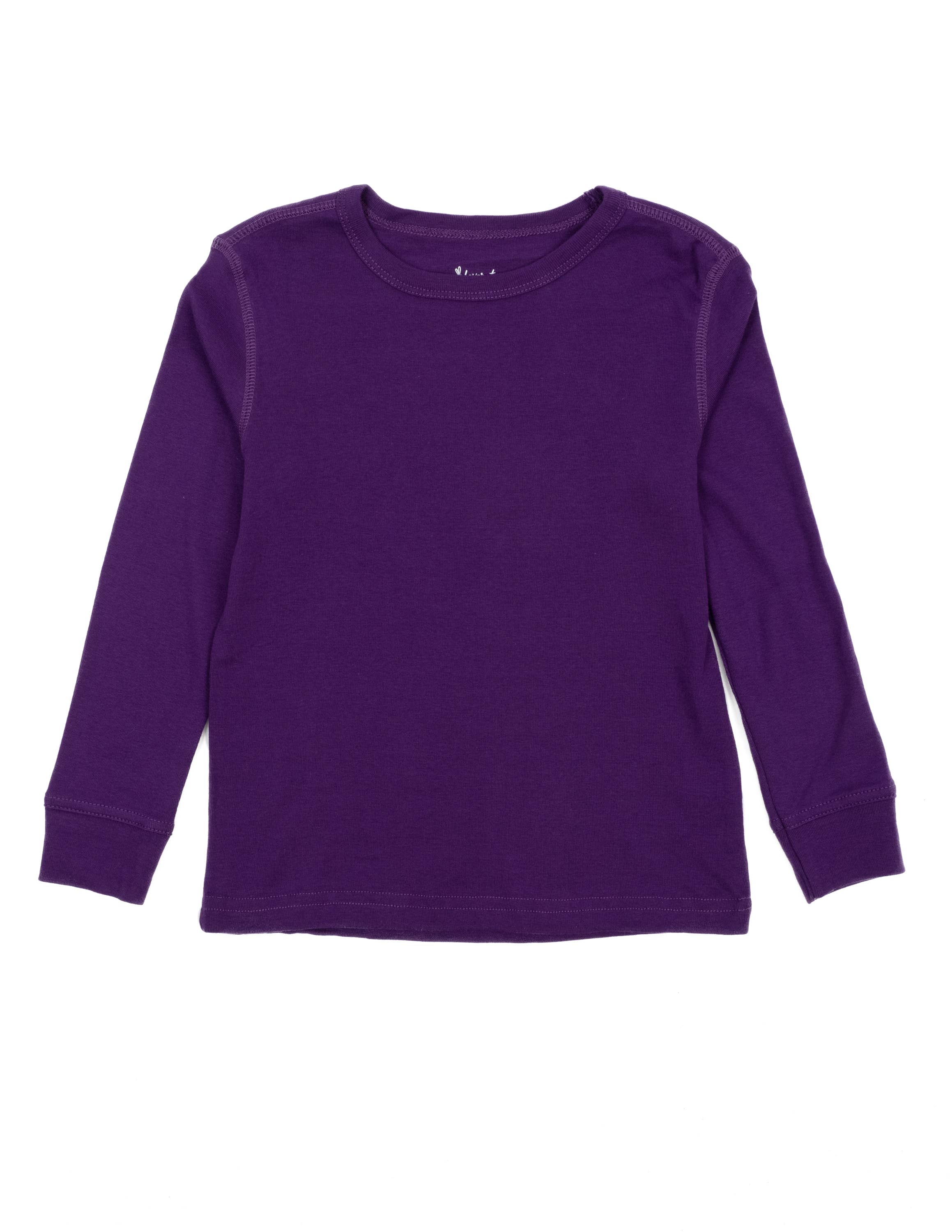 Leveret Pajamas – wholesale T-shirt – Kids – Kids Long Sleeve Cotton T-Shirt Basics Back to School Kids3