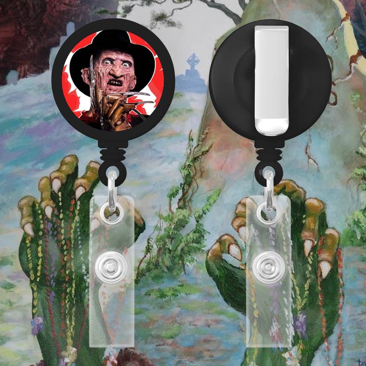Freddy Badge Reel for wholesale by Graveyard Offerings