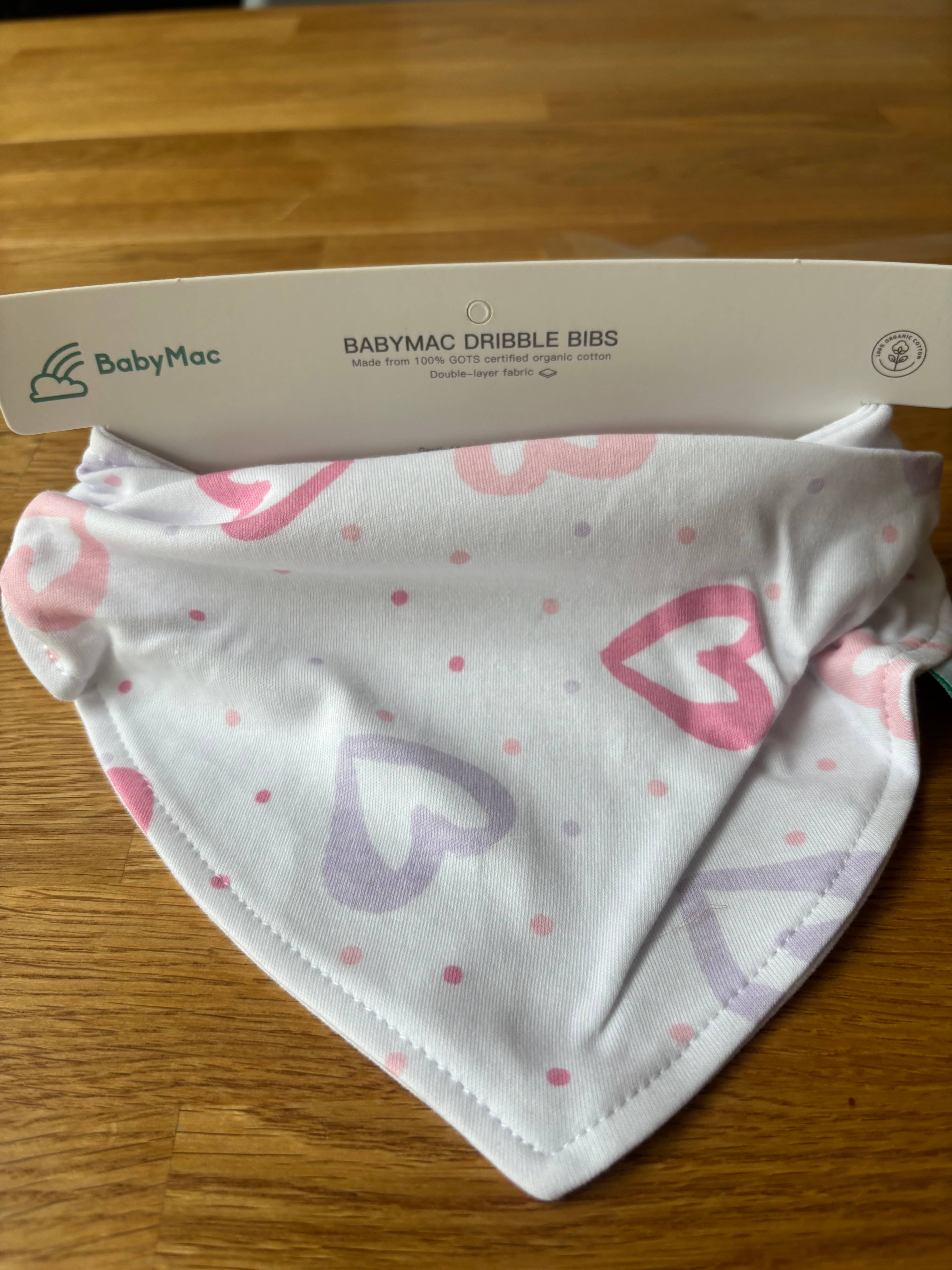 BabyMac - Wholesale Bib - Baby - Heart Baby Dribble Bib 1