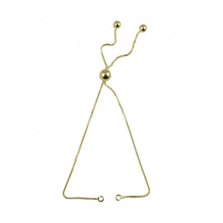 COM FORSA SL - Wholesale Charm/Dangle Bracelet - Gold-Plated Sterling Silver 925 Venetian Bracelet With Ball1