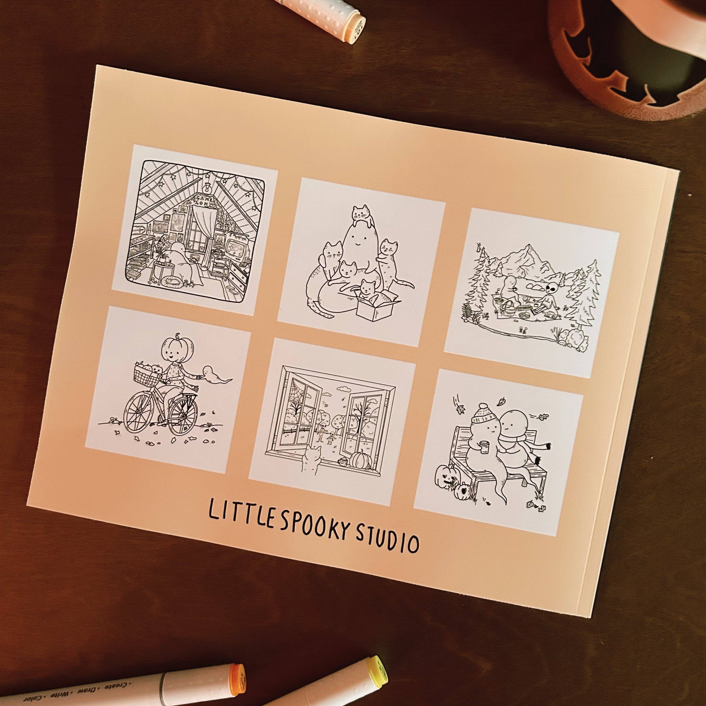 Little Spooky Studio - Wholesale Coloring & Activity Book - Kids & Baby - Little Spooky Studio Coloring Book1