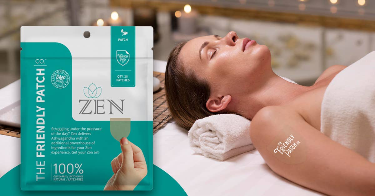 Friendly Patch CO - Wholesale Oral Supplement/Vitamin - Stress Patches Relax & Let Go Ashwagandha Gaba 8 Patches7