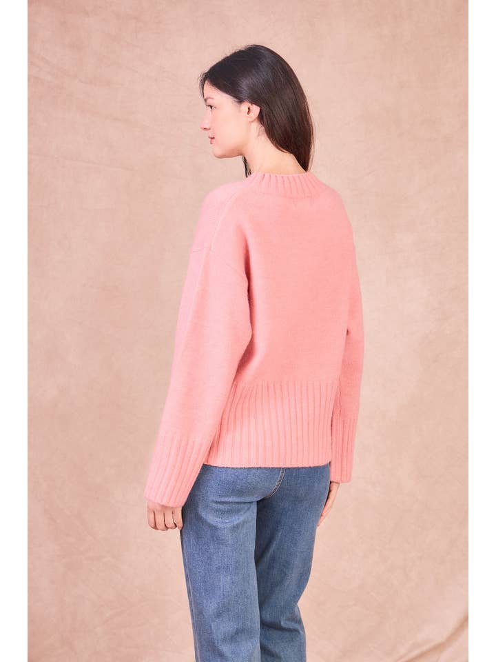 Calie Paris - Wholesale Knit Sweater - Women's - NATI – Button-Side Wool Blend Knit18