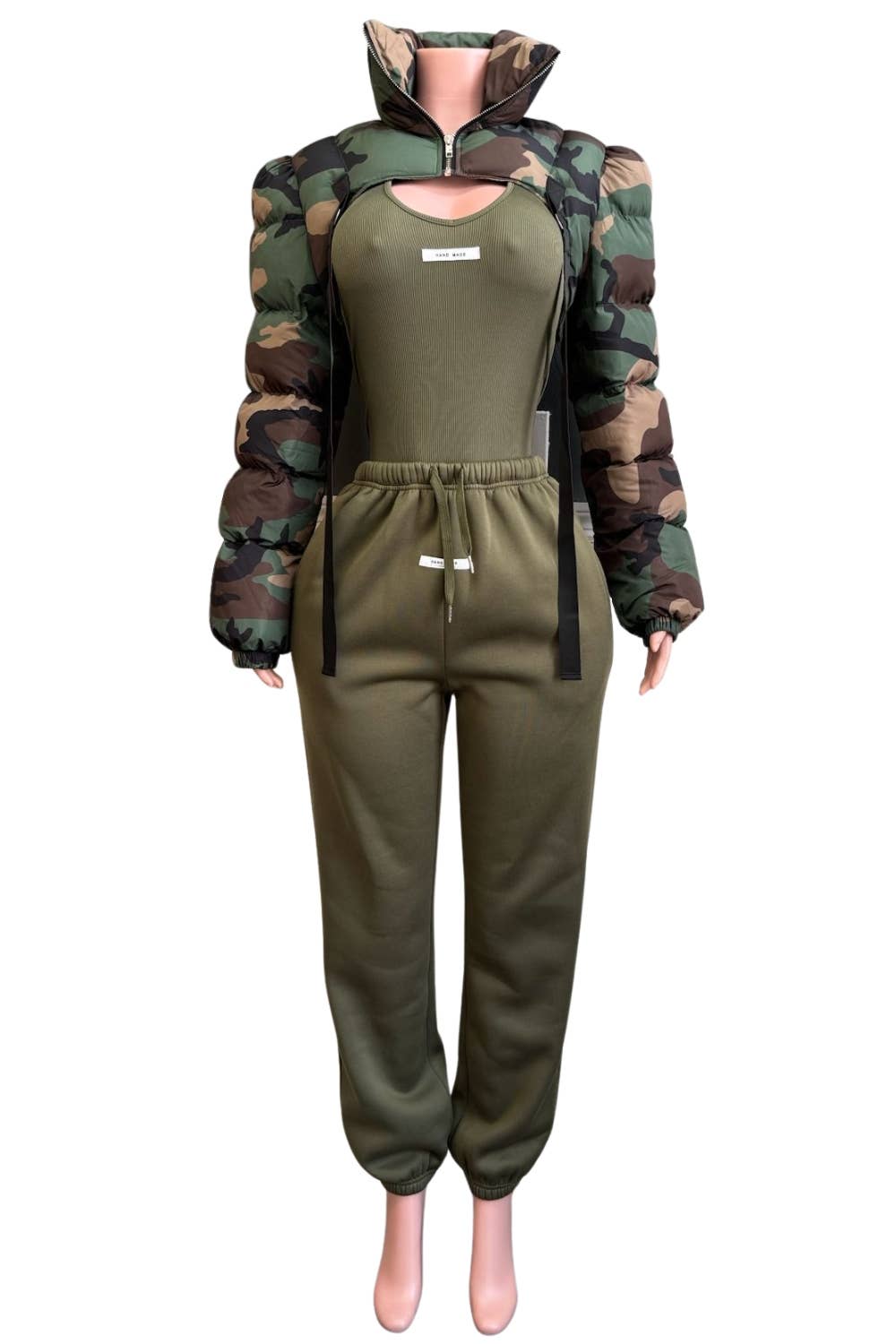 MIMETICA Giacca Corta Imbottita Camo NT1045B in vendita all'ingrosso su Faire1