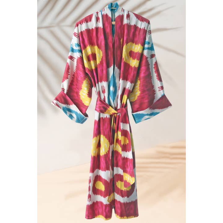 Silk Ikat Kimono Style Caftan 001 for wholesale by MIASETA