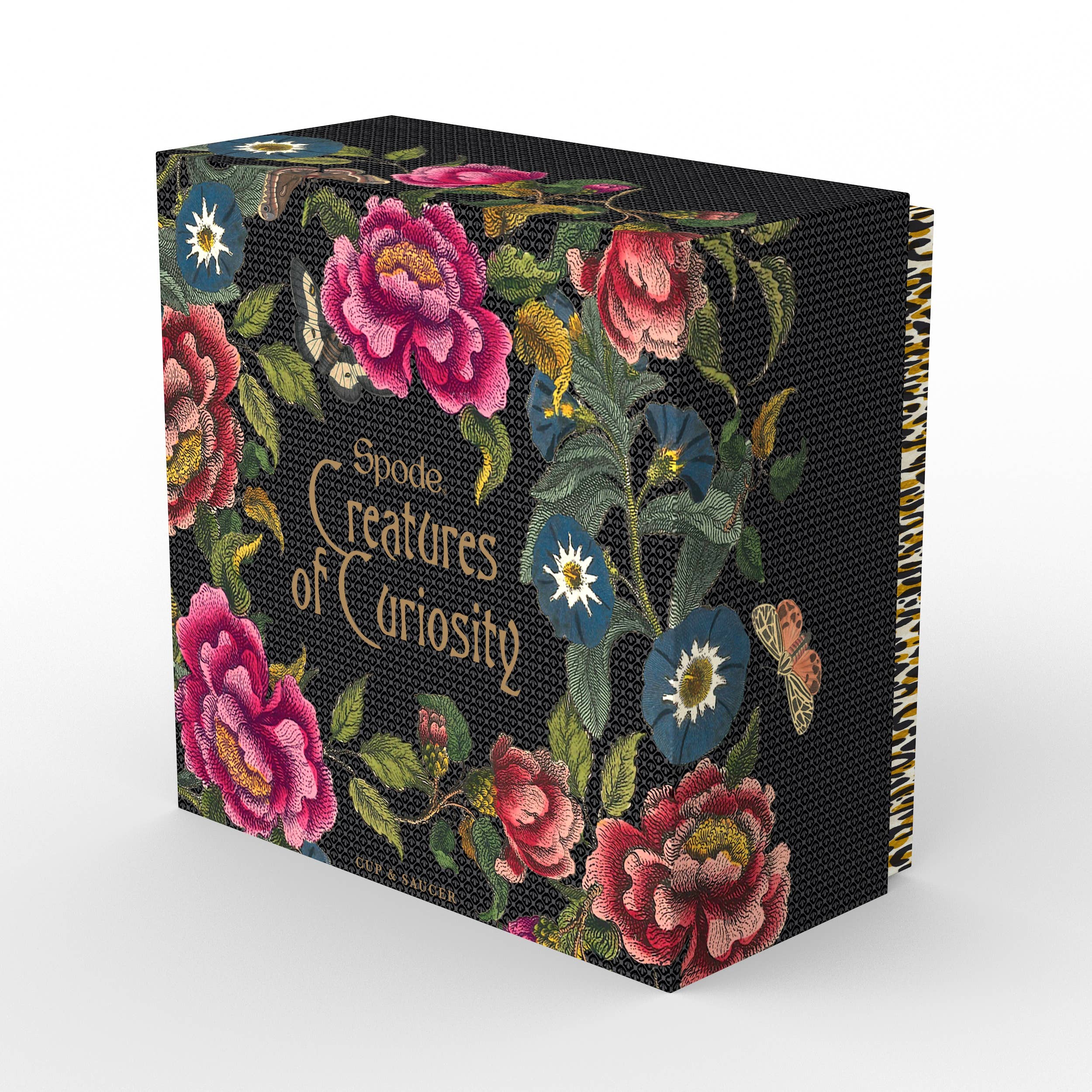 Portmeirion, Spode, Pimpernel, Nacthmann, Wrendale Designs - Wholesale Tea Set - Creatures of Curiosity Dark Floral Teacup and Saucer7