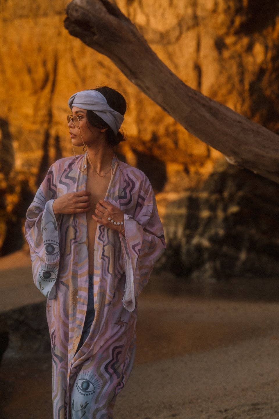 Multicolored Trust Your Soul Furisode Long Kimono no fringes for wholesale on Faire2