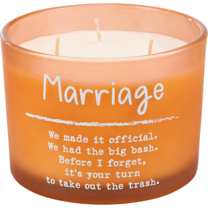 Marriage Poetry Candle for wholesale by Primitives by Kathy