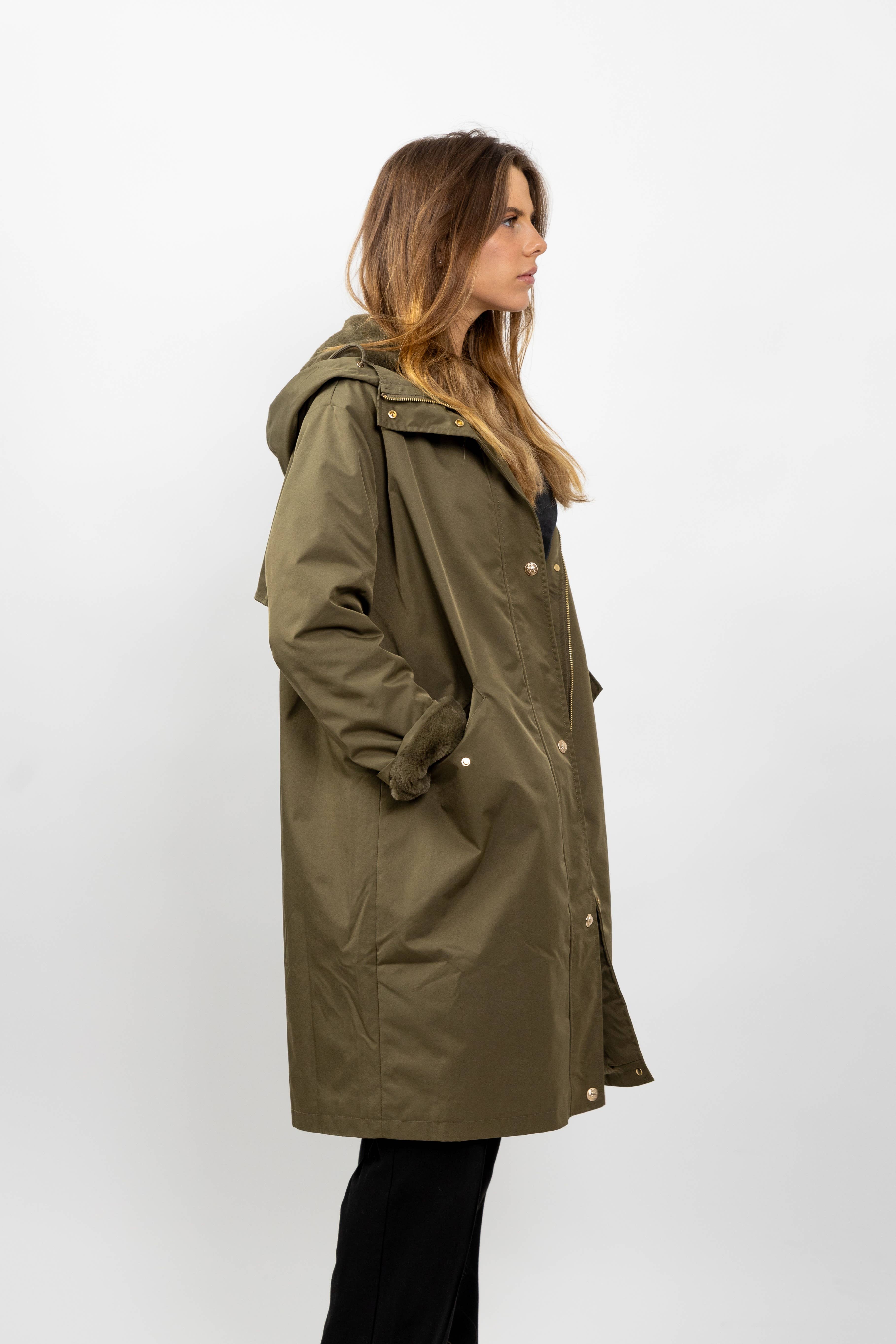 KZELL PARIS - Wholesale Parka - Women's - HOODED PARKA WITH FAUX FUR LINING1