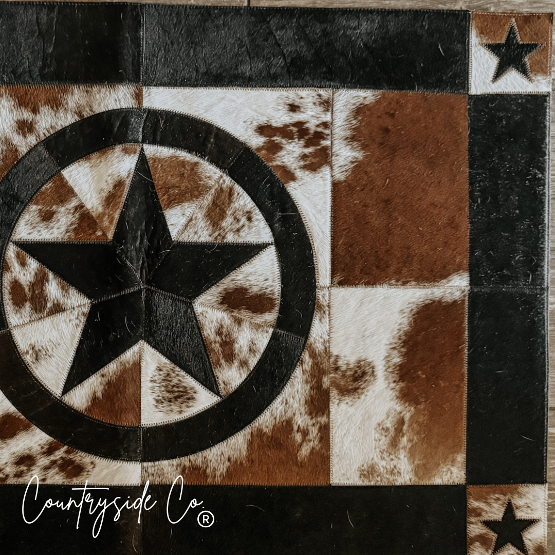 Texas Western Cowhide Bags and More - Vente Tapis - Tapis en peau de vache Héritage2