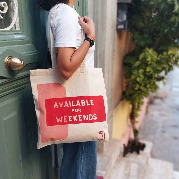 The Ink Job - Wholesale Tote Bag - Unisex - Available for Weekends" Tote Bag3