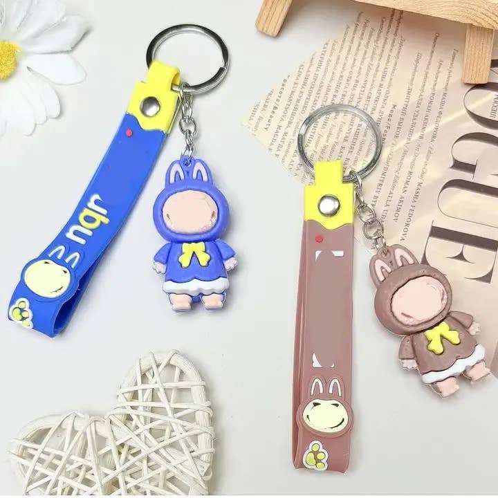 Diacly - Wholesale Keychain - Women's - 12pk Funny Monkey Handbag Charm Key Chain