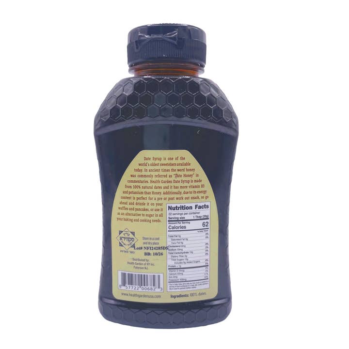 Health Garden of NY Inc. - Vente Sirops aromatisés - Sirop de dattes biologique Health Garden 16 oz