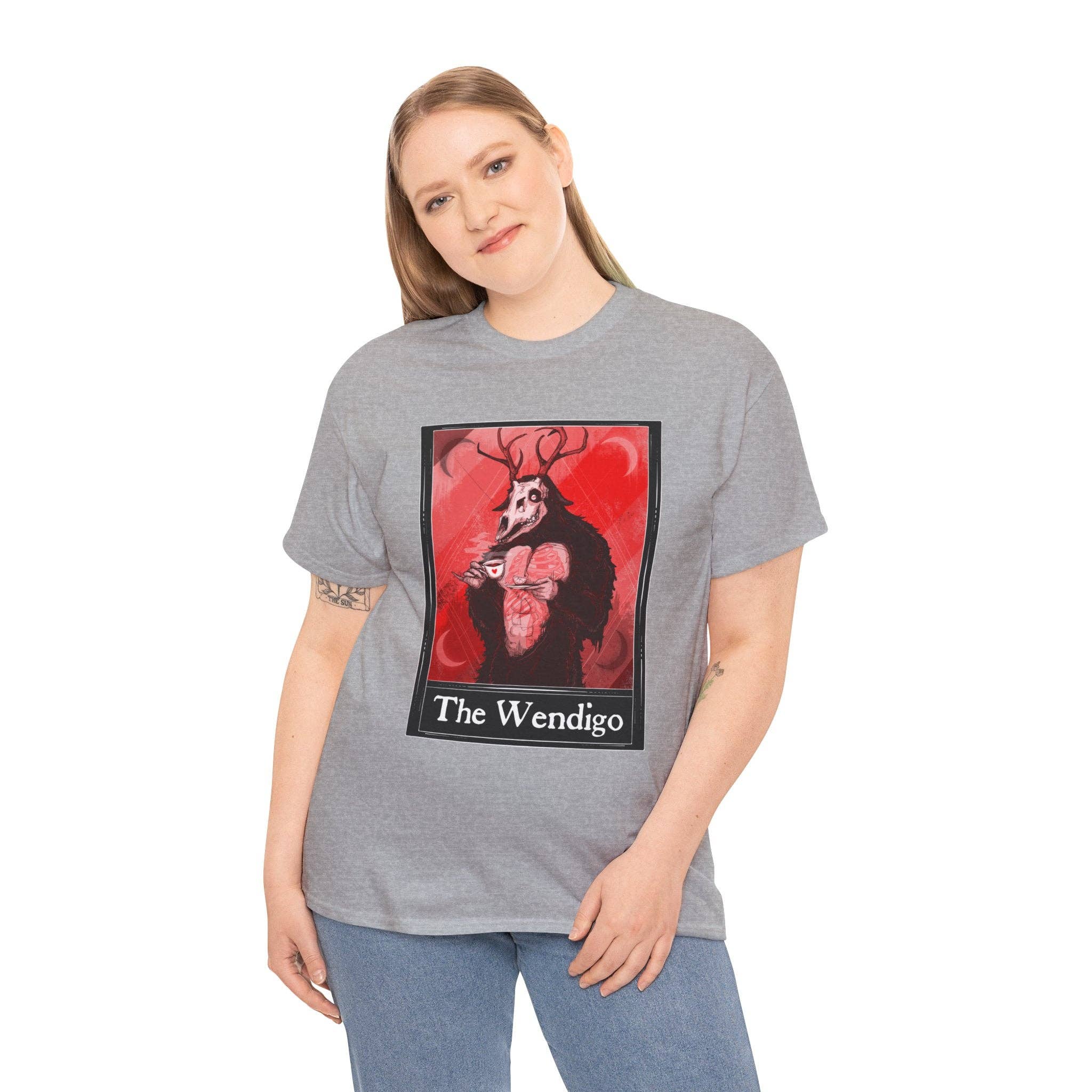 LVB Art - Wholesale T-Shirt (Graphic) - Unisex - The Wendigo Tarot  (Front & Back Print) Unisex Heavy Cotton Tee32