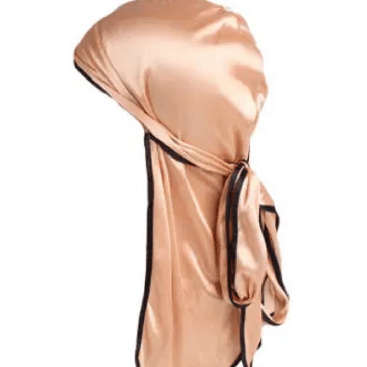 AFROCLASS - Wholesale Durag/wave cap – Unisex - AFROCLASS — Durag Silky Satin With colored band2